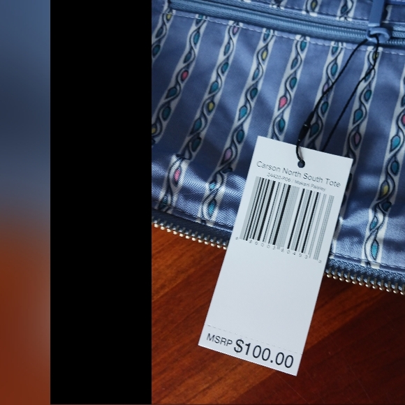 Vera Bradley "Makani Paisley" Carson North South Tote NWT - Picture 2 of 11